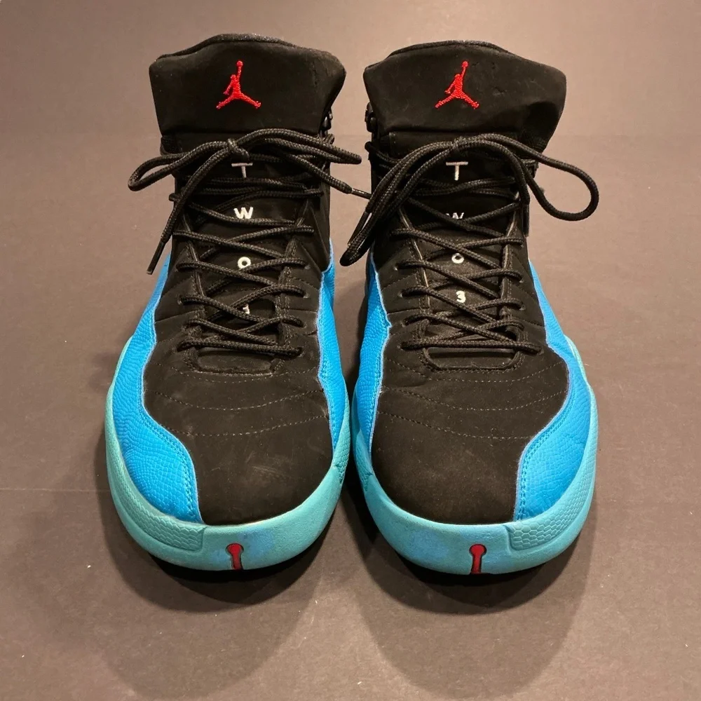 Nike Air Jordan 12 Retro Black Turbo Green Size 12 - Picture 2 of 16